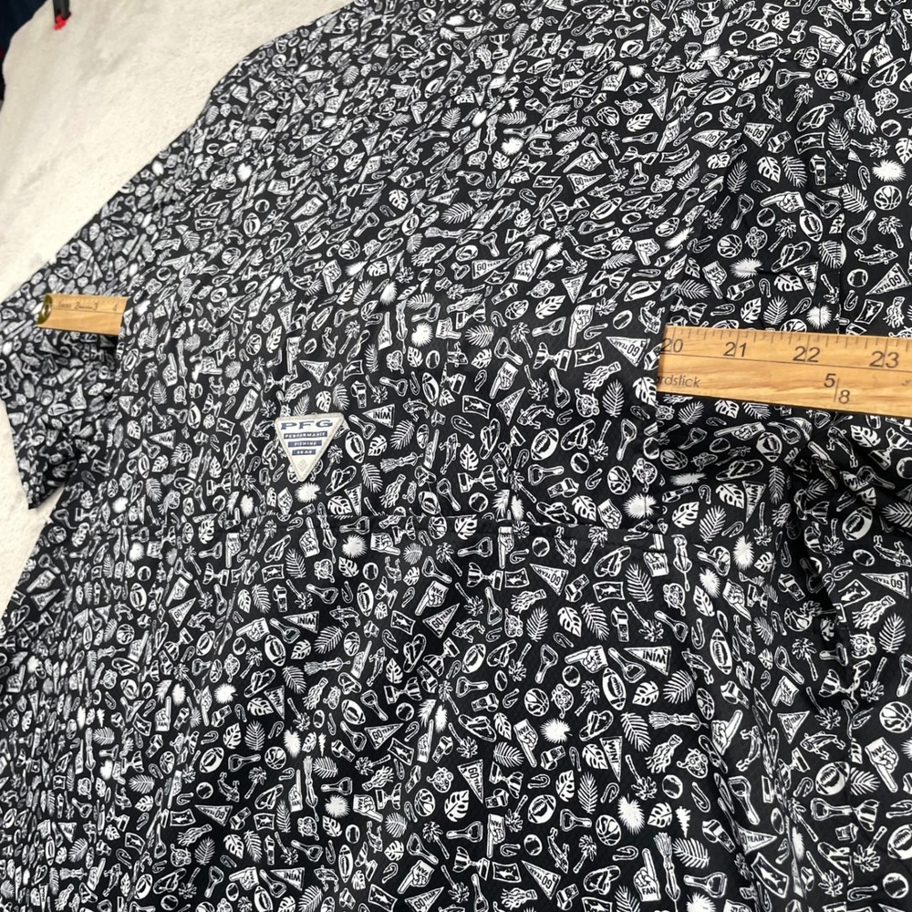 New Columbia Super Slack Tide Shirt Men Large Ohio State Buckeyes PFG Buton Up - Picture 4 of 11